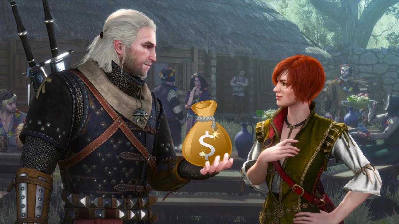 Chrzest Ognia Andrzeja Sapkowskiego motywem nowej, unikatowej monety z serii Wiedźmin, źródło grafiki: CD Projekt RED / Pixabay, OpenClipart-Vectors..