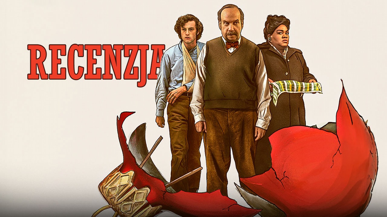 Przesilenie zimowe - recenzja. Ta zimowa komedia to najcieplejszy film ostatnich lat, źródło grafiki: Przesilenie zimowe, 2023, reż. Alexander Payne, Focus Features.