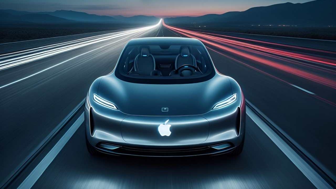 Samochód Apple to wciąż odległa przyszłość według nowych przecieków, źródło grafiki: Kreator obrazów Bing.