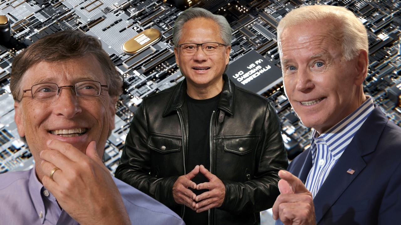 Nvidia, Microsoft i Google nawiązują współpracę z rządem USA. Chodzi o rozwój AI, źródło grafiki: kolaż autorski; Igor Omilaev, Unslpash; Gage Skidmore, Flickr; Dan G, Flickr; Nvidia.