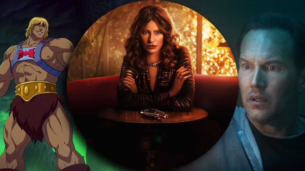 Co obejrzeć na Netflix, HBO Max i Disney Plus w weekend 26-28 stycznia 2024 roku, źródło grafiki: Władcy Wszechświata: Rewolucja, Kevin Smith, Netflix, 2024 / Griselda, Ingrid Escajeda, Netflix, 2024 / Naznaczony: Czerwone drzwi, Patrick Wilson, Blumhouse Productions, 2023.