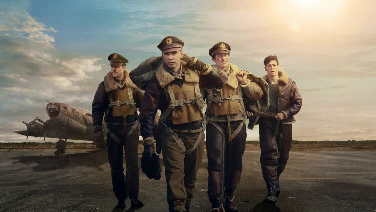 Gdzie nakręcono Masters of the Air? Lokalizacje, w których filmowano serial wojenny, źródło grafiki: Masters of the Air, Tom Hanks, Steven Spielberg, Gary Goetzman, Apple TV+, 2024.