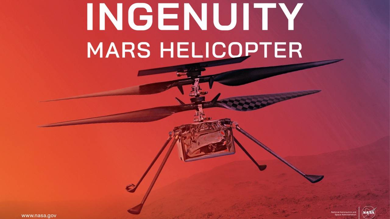 Śmigłowiec Ingenuity odbył ostatni lot na Marsie; to była krótka kariera pełna sukcesów, źródło grafiki: NASA | Ingenuity Mars Helicopter Poster.