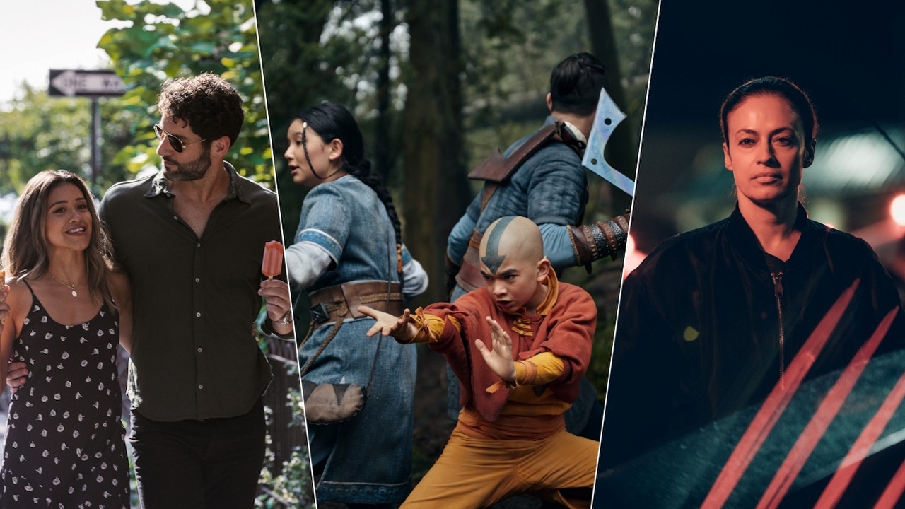 Netflix na luty 2024 - lista seriali i filmów, źródło grafiki: Zagrywki, Trish Sie, Campfire, 2024 / Awatar: Ostatni władca wiatru, Michael Dante DiMartino i Bryan Konietzko, Netflix, 2024 / Rojst Millenium, Jan Holoubek, Netflix, 2018.