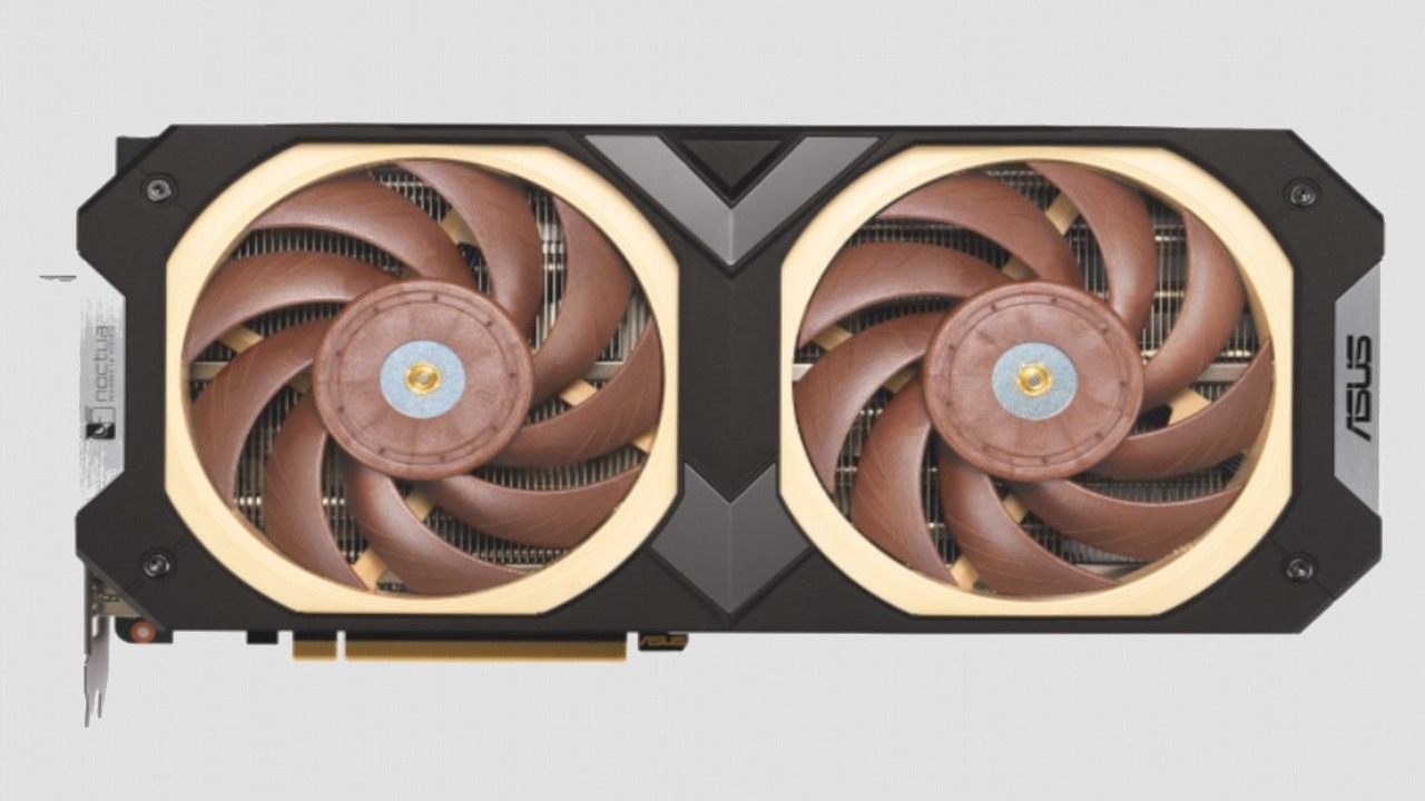 Czy to najcichszy RTX 4080 SUPER? Oto wspólne dzieło ASUS-a i NOCTUA, źródło grafiki: ASUS.