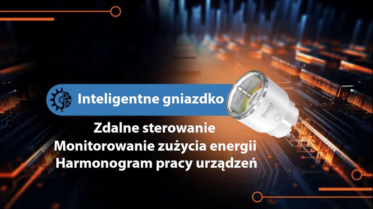 Gniazdko z możliwością zdalnego sterowania i monitorowania zużycia energii.