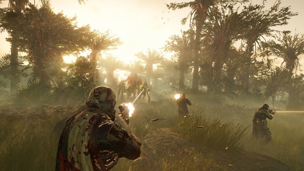 Preordery Helldivers 2 rozchodzą się jak pączki w tłusty czwartek. Strzelanka Sony ma szansę na mocną premierę, źródło grafiki: Arrowhead Game Studios / Sony.