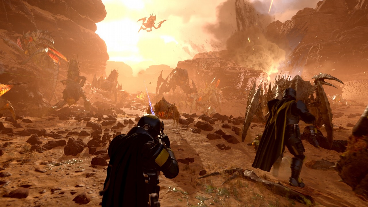 Helldivers 2 wyrosło na wielki hit lutego. W strzelankę grają setki tysięcy graczy jednocześnie, źródło grafiki: Arrowhead Game Studios / Sony Interactive Entertainment..