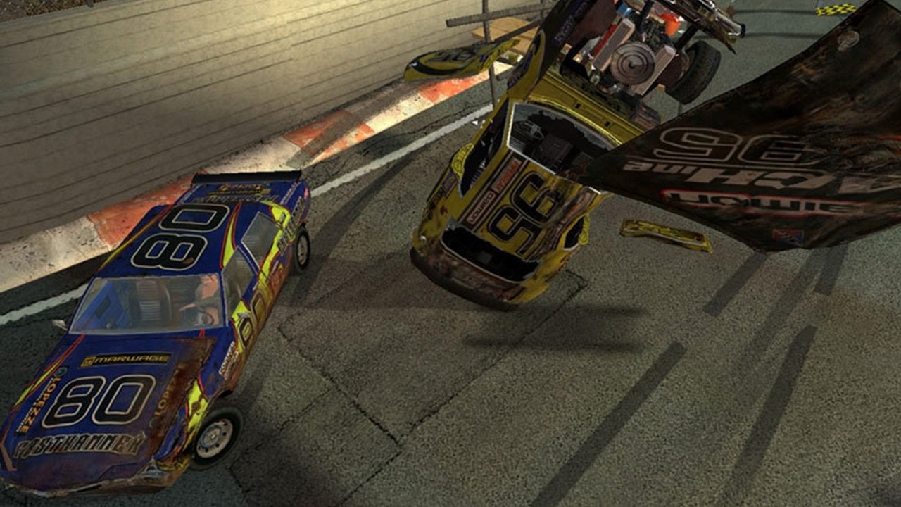 FlatOut za darmo na GOG. To kultowa gra wyścigowa z demolką na pierwszym planie, źródło grafiki: Bugbear Entertainment.