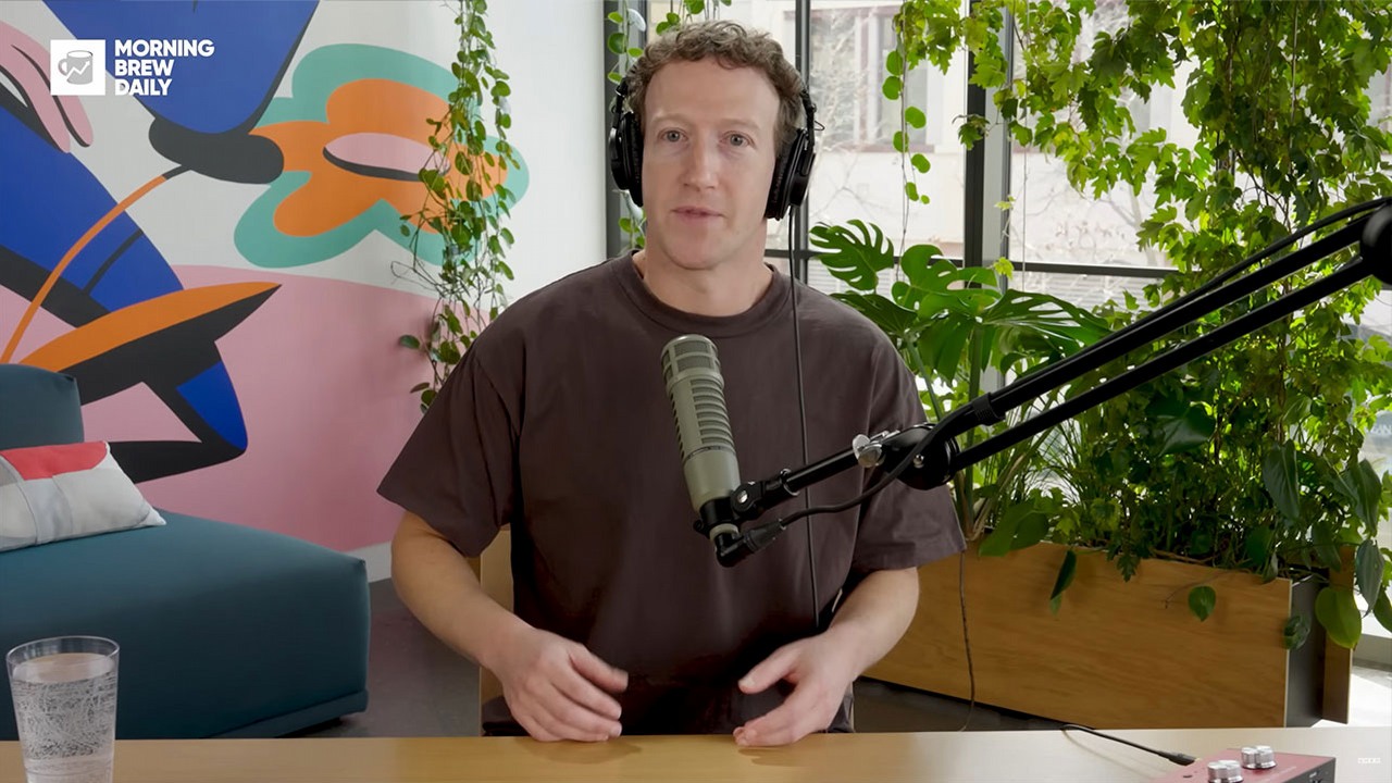 Masowe zwolnienia w branży technologicznej. Mark Zuckerberg tłumaczy niepokojący trend, źródło grafiki: Mark Zuckerberg - Morning Brew Daily.