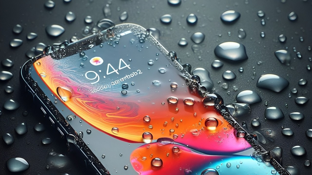 Zamoczonego iPhone'a nie wkładaj do ryżu, Apple tego nie poleca, źródło grafiki: Kreator obrazów Copilot.