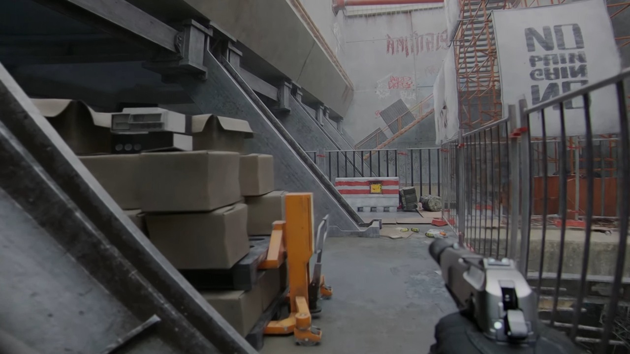 Cyberpunk 2077 z taką kamerą pozwala poczuć się, jakbyśmy zwiedzali Night City na własnych nogach, źródło grafiki: CD Projekt & NextGen Dreams..