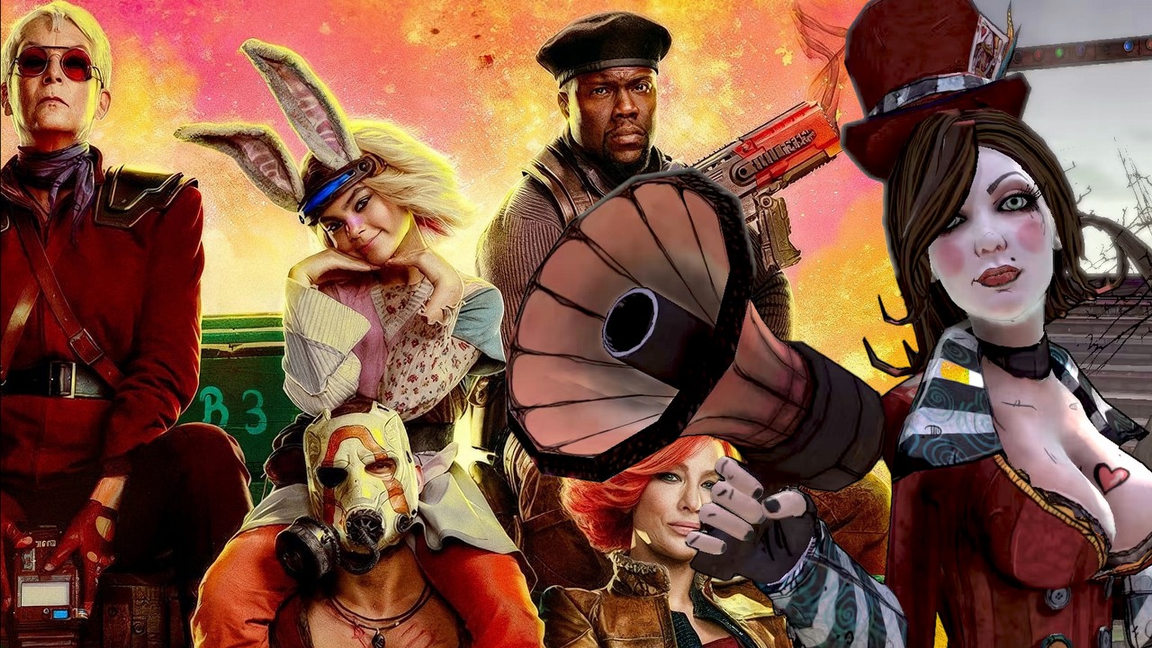 Kto gra Moxxi w filmie Borderlands? Zobacz, jak bohaterka wygląda w zwiastunie, źródło grafiki: Borderlands, Eli Roth, Lionsgate, 2024 / Borderlands, 2K, 2009.