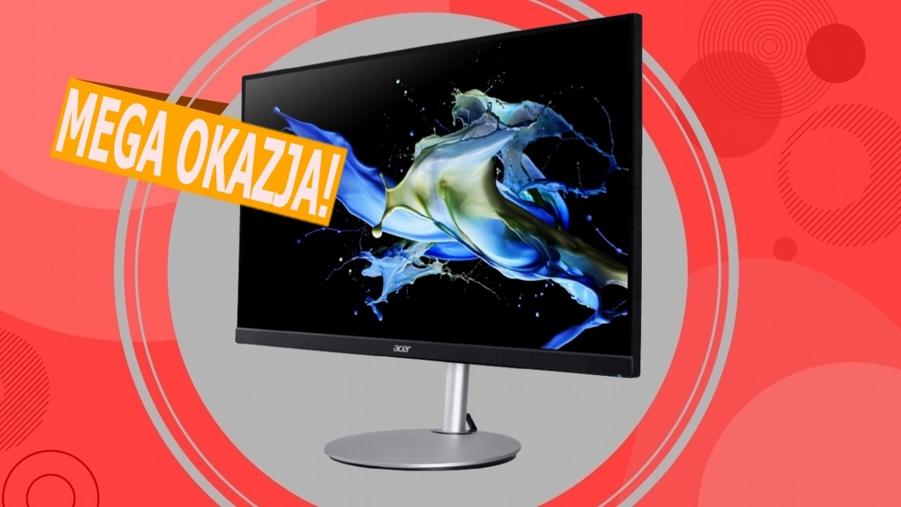 Ten monitor Acera jest teraz w naprawdę niskiej cenie. Promocja w Media Expert, źródło grafiki: Acer; materiały promocyjne.