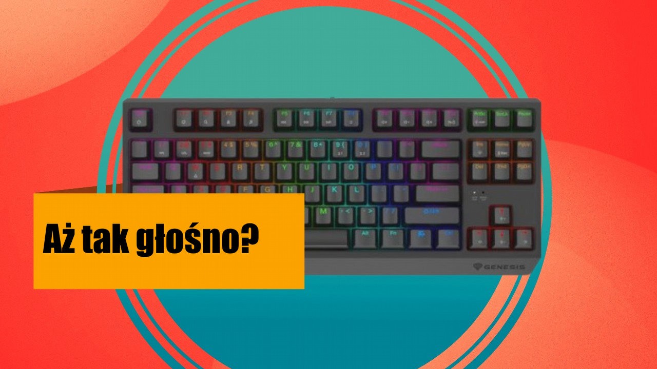 Ten model udowadnia, że klawiatura mechaniczna wcale nie musi być głośna. Teraz kupisz go rekordowo tanio, źródło grafiki: Genesis.