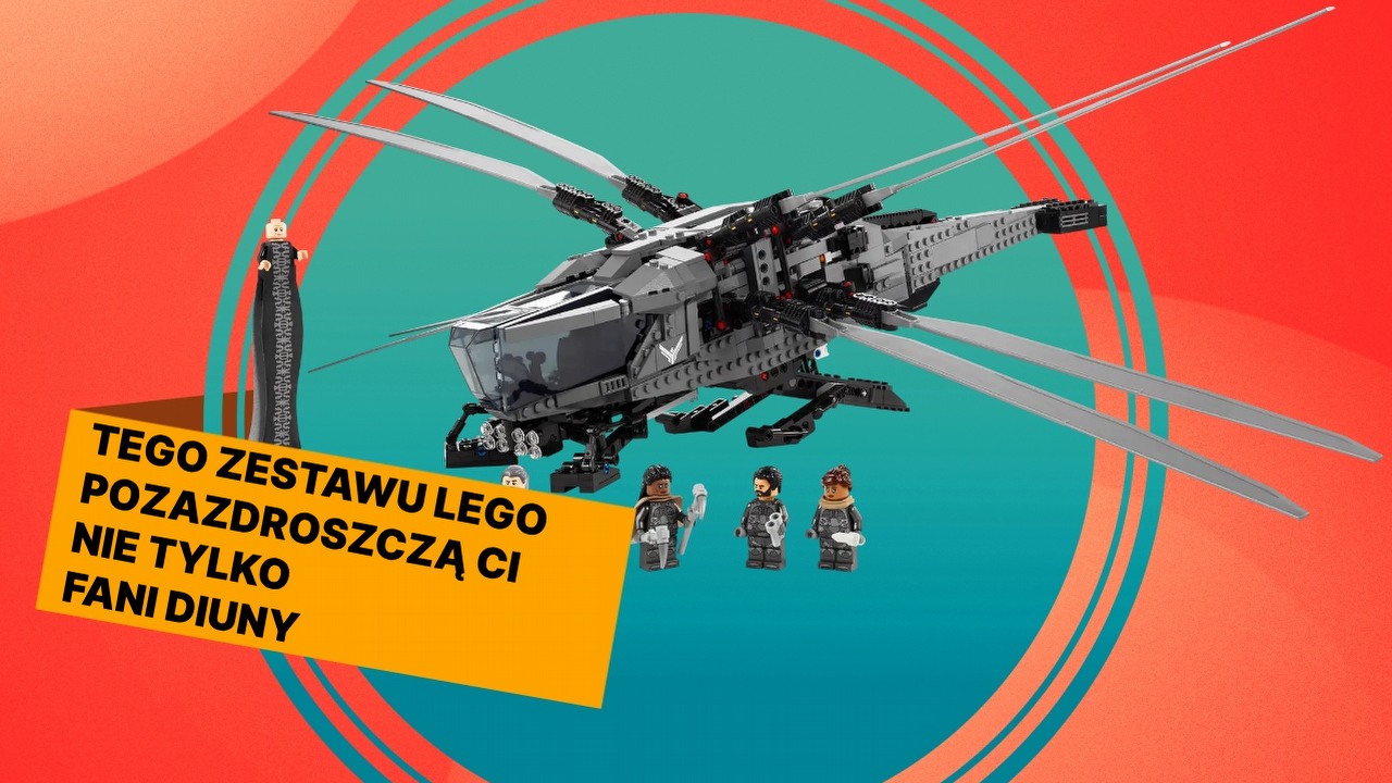 Konkurenci LEGO mogą być tańsi, ale takiego zestawu Ci nie zaoferują. Atreides Royal Ornithopter to prawdziwa gratka nie tylko dla fanów Diuny, źródło grafiki: LEGO; materiały promocyjne.
