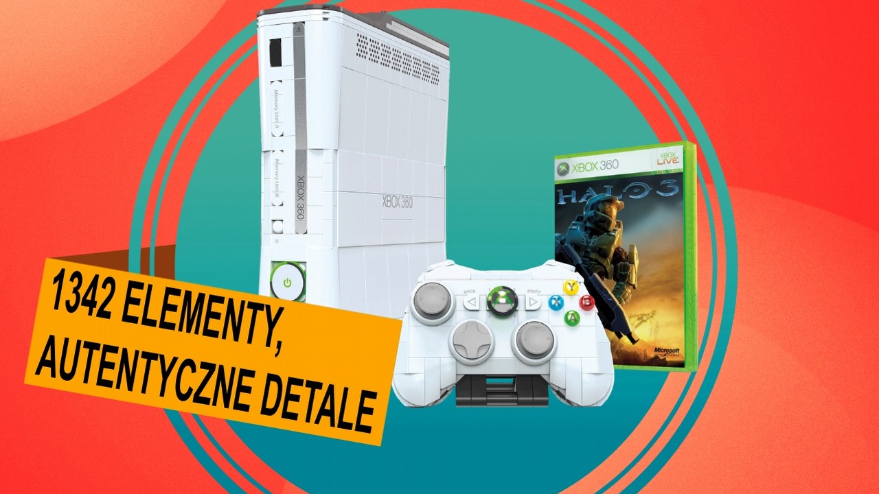 Nikt nie pytał, każdy potrzebował - zestaw Xbox 360 z klocków w końcu dotarł do Polski. Teraz wszyscy mogą zbudować własną konsolę, źródło grafiki: Mattel; materiały promocyjne.