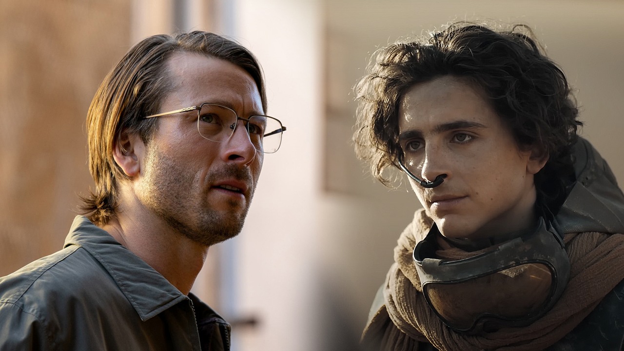Nadzieja Hollywood to Timothee Chalamet i Glen Powell? Mają być nowymi gwiazdami kina, a ich zarobki po ostatnich hitach mogą imponować, źródło grafiki: Hit Man, Richard Linklater, BarnStorm Productions, 2024 / Diuna: Część druga, Denis Villeneuve, Warner Bros. Pictures, 2024.