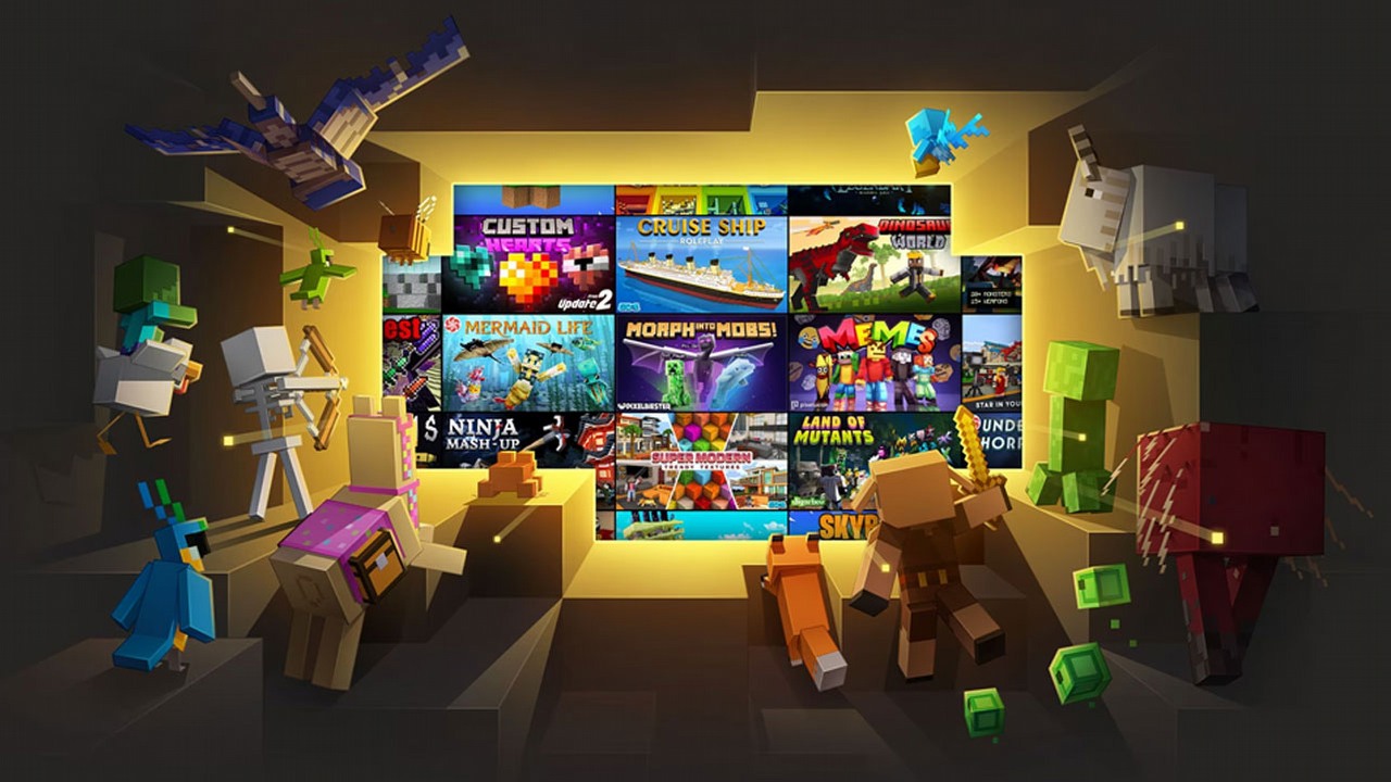 Minecraft ma swojego Game Passa. Przepustka zapewnia dostęp do 150 dodatków za kilkanaście złotych miesięcznie, źródło grafiki: Microsoft.