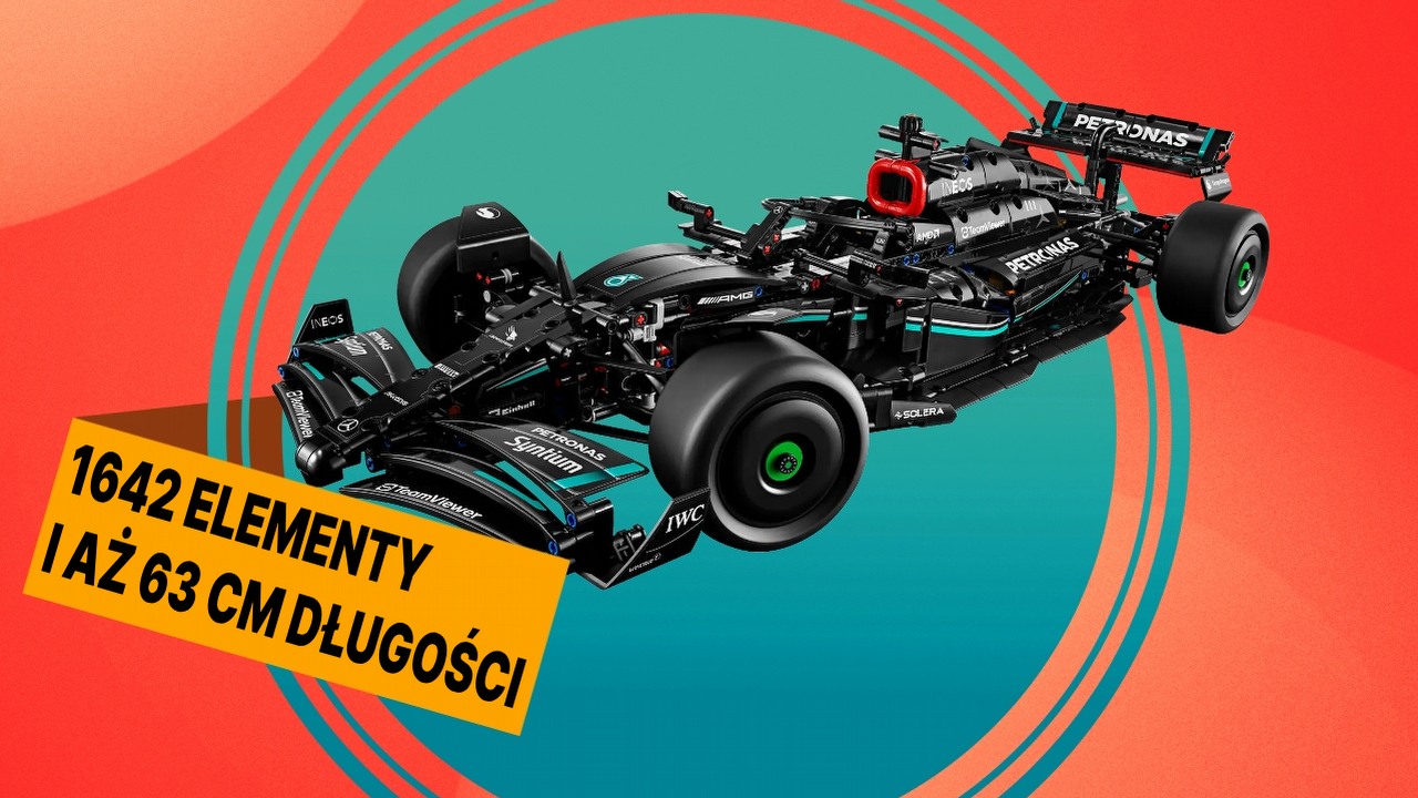 Może nie zostaniesz kierowcą F1, ale z tym zestawem LEGO na pewno poczujesz się jak jeden z nich, źródło grafiki: LEGO; materiały promocyjne.