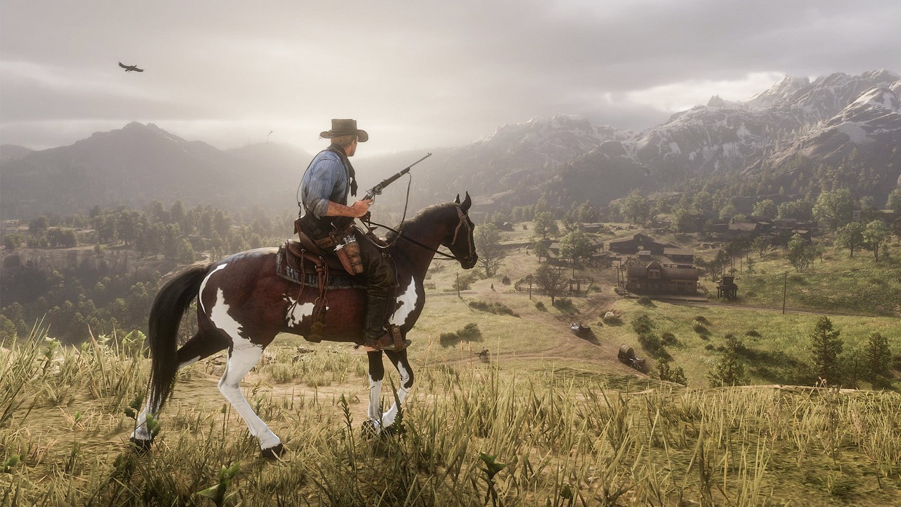 Aktualizacja RDR2 dodaje nowe opcje graficzne i zwiększa stabilność gry. Towarzyszy jej duża promocja, źródło grafiki: Rockstar Games.