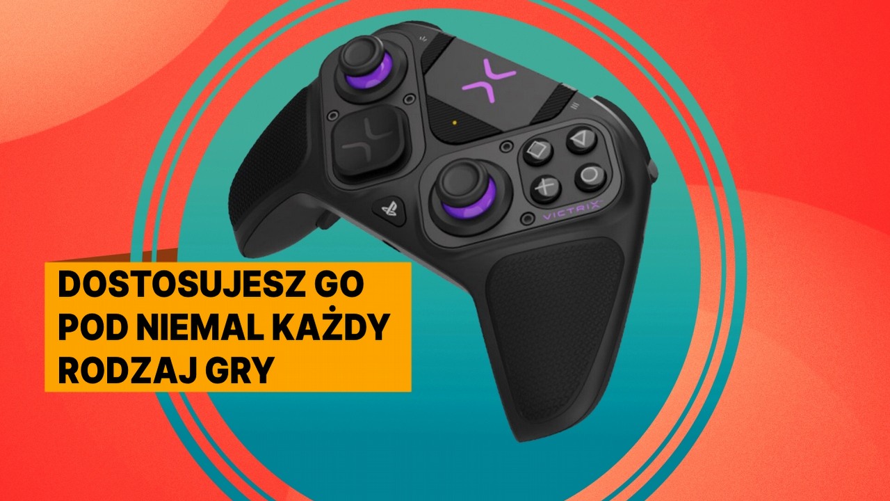 Ten kontroler do PlayStation daje niesamowite możliwości, a w tej promocji jest prawie dwukrotnie tańszy od DualSense Edge, źródło grafiki: Victrix; materiały promocyjne.