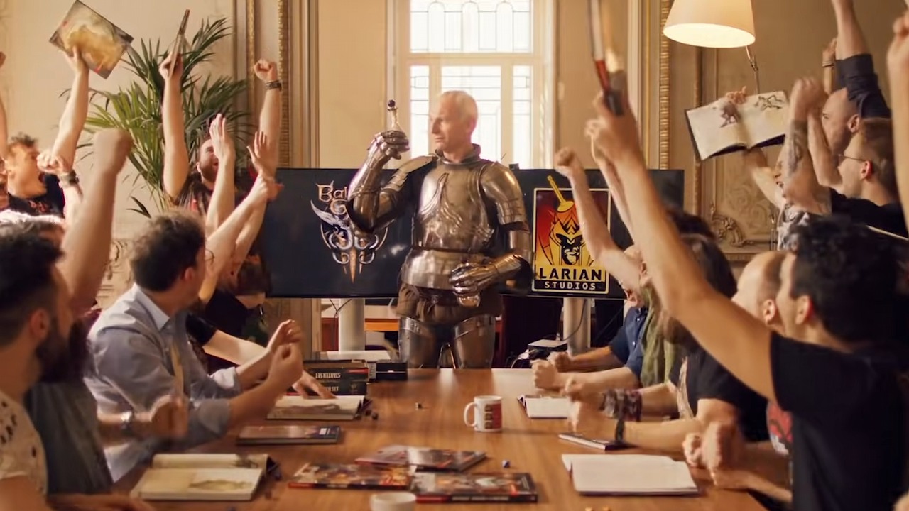 Swen Vincke widzi pozytywy w rewolucji AI. Twórca Baldur's Gate 3 rzucił też nieco więcej światła na przyszłość Larian Studios, źródło grafiki: YouTube, Larian Studios, 2019.