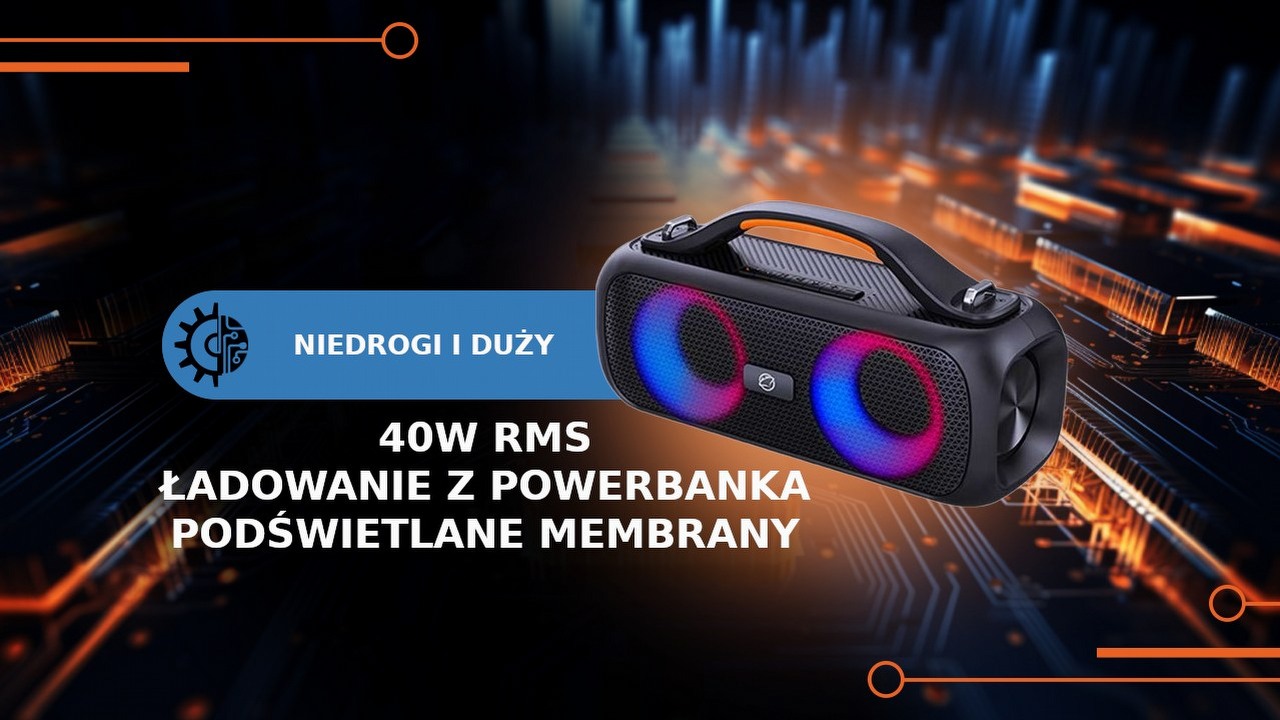 Ten głośnik nie kosztuje wiele, a ma wbudowane radio, podświetlenie i jest wodoodporny.