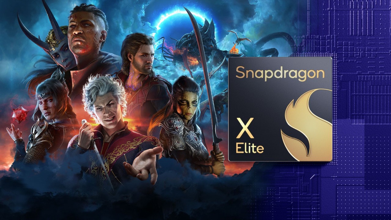 Baldur's Gate 3 radzi sobie na Snapdragonie X Elite zaskakująco dobrze. W rozdzielczości 1080p jest 30 fps, źródło grafiki: Larian Studios / Qualcomm.