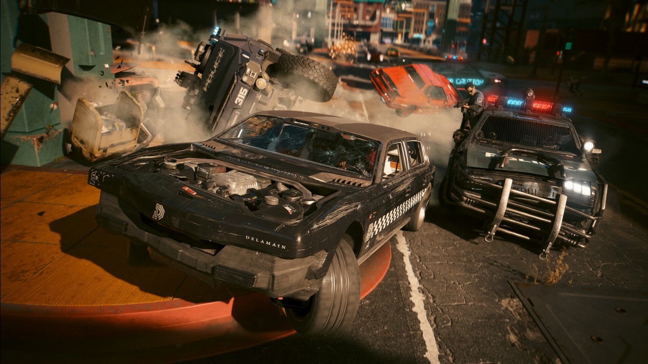 7 gier do ogrania za darmo w świąteczny weekend, w tym Cyberpunk 2077 i Assassin's Creed: Mirage, źródło grafiki: Cyberpunk 2077.