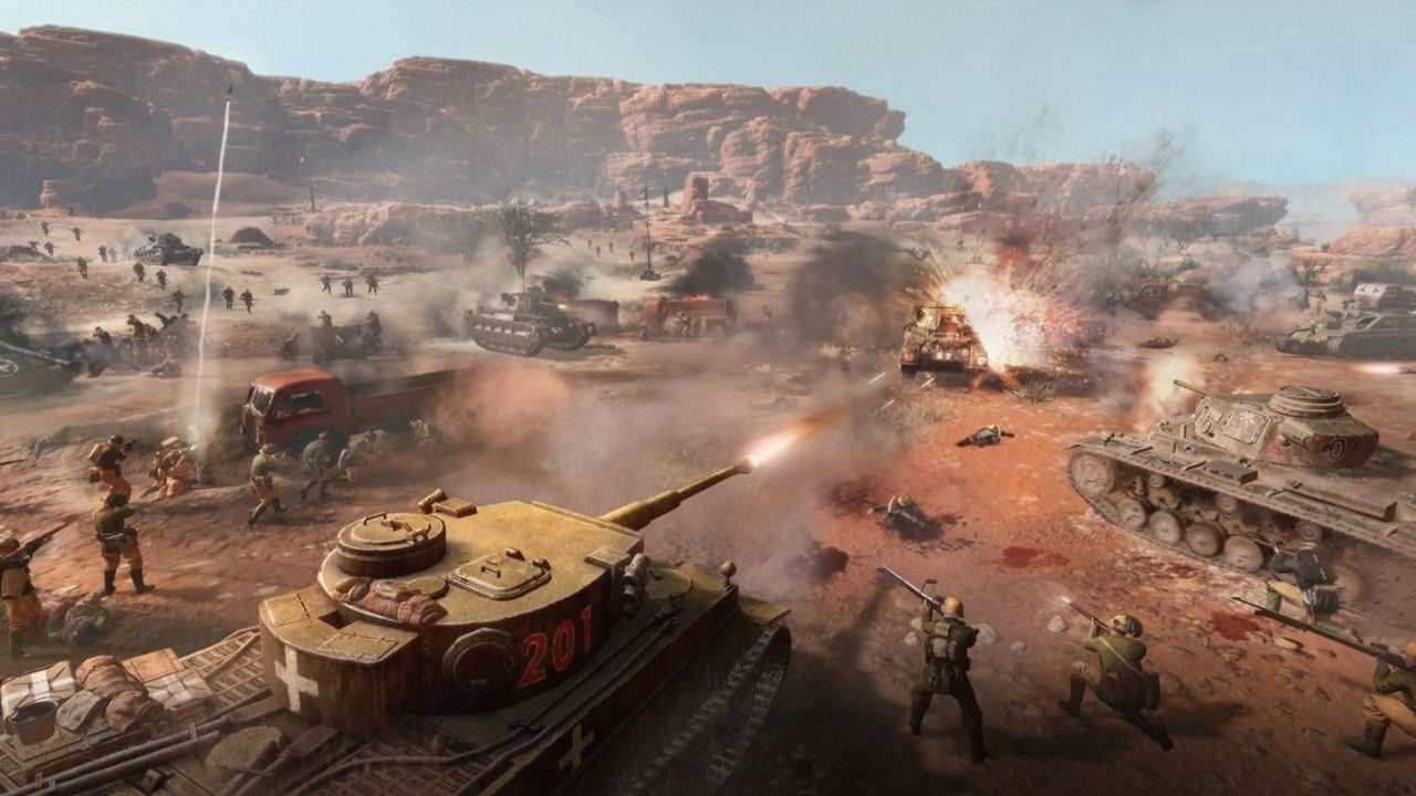 Możecie już zagrać w kampanię CoH3 tak jak chcecie. Teraz sami wybierzecie misje, bez mapy strategicznej, źródło grafiki: Sega.