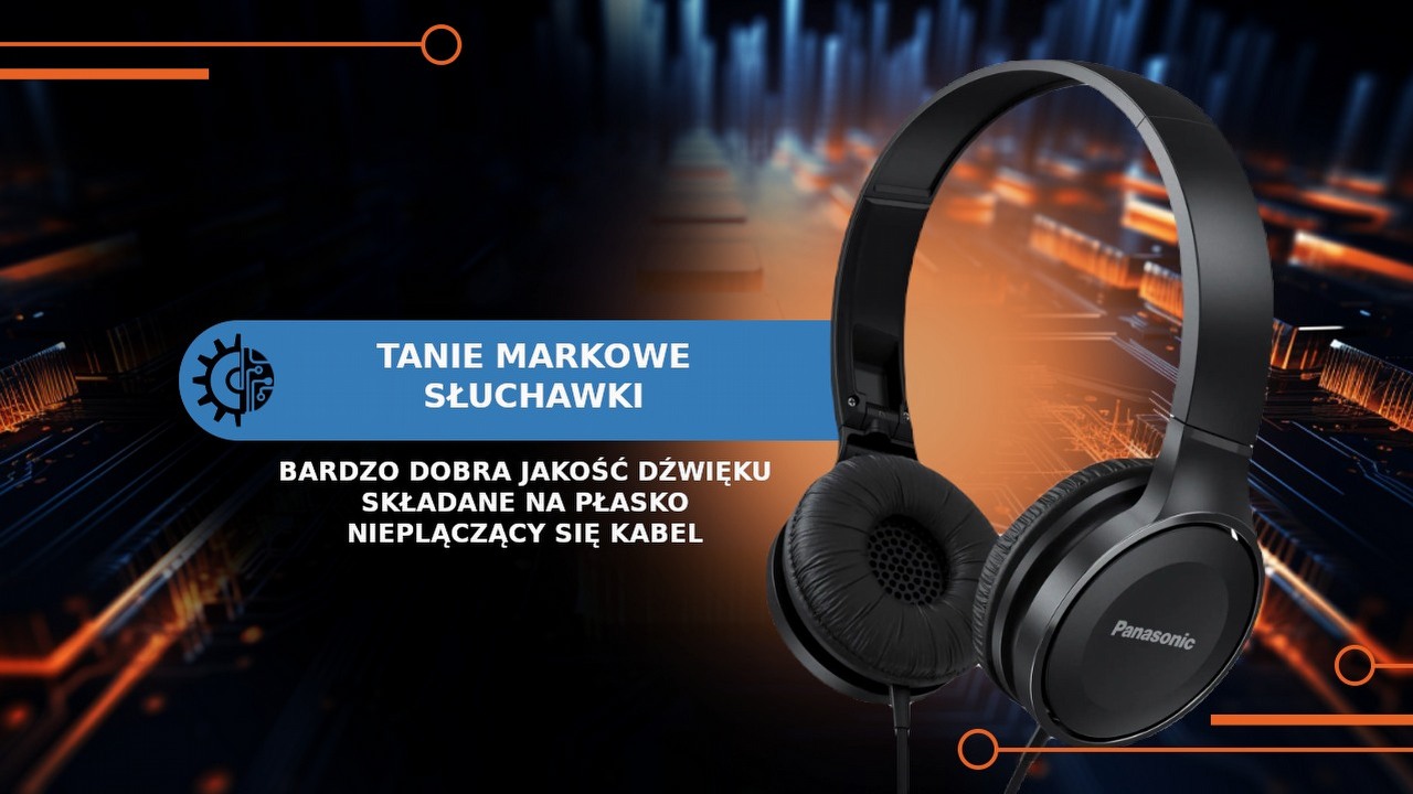 Niedrogie, składane słuchawki od Panasonica? Sprawdzam, czy warto je kupić.