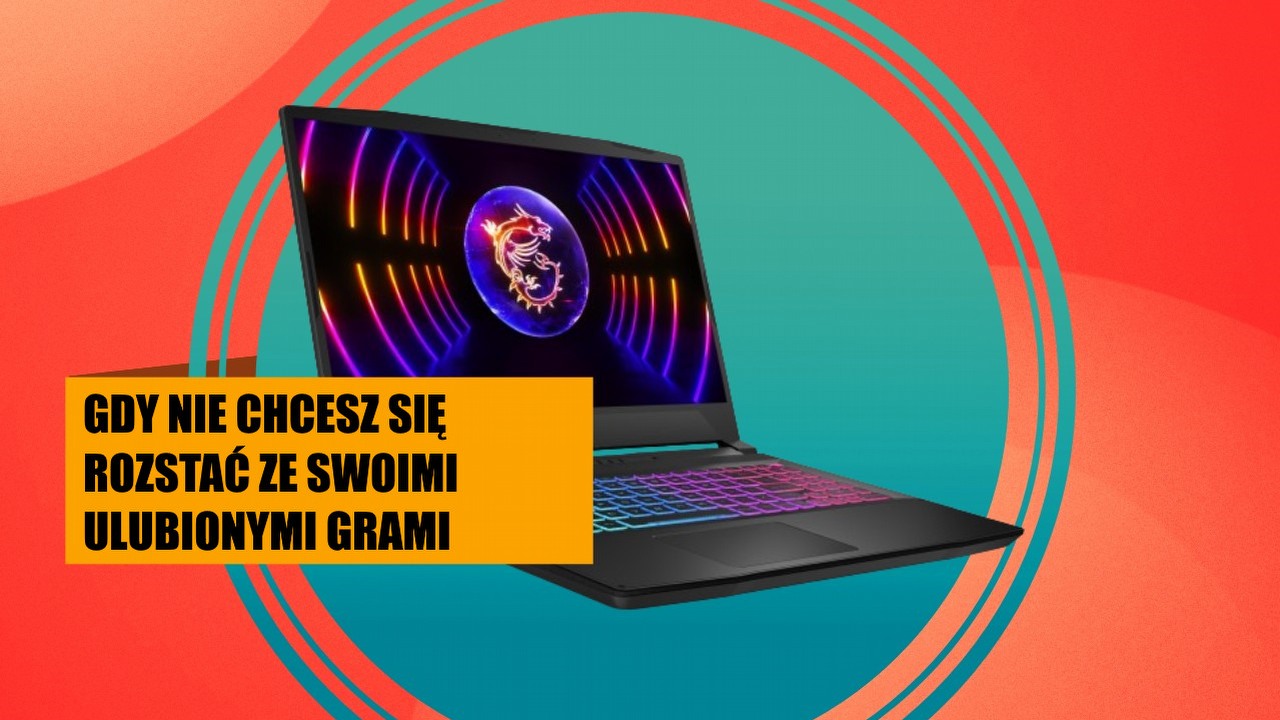 Potężny laptop MSI z RTX 4070 w bardzo dobrej cenie. To idealny wybór dla gracza-podróżnika, źródło grafiki: MSI.