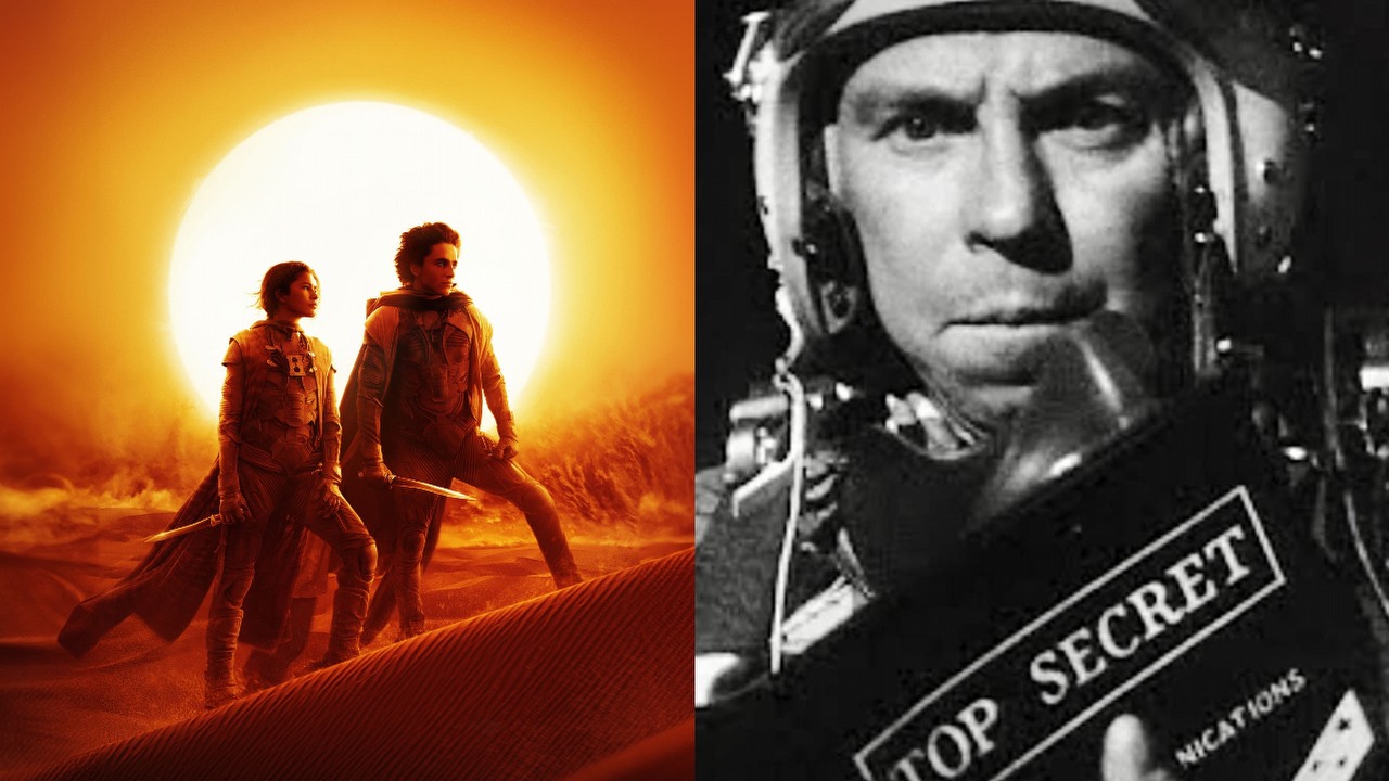 Denis Villeneuve szykuje Diunę 3 i nowy film o wojnie nuklearnej, to może być jego Doktor Strangelove, źródło grafiki: Diuna 2, Denis Villeneuve, Warner Bros., 2024 Doktor Strangelove, czyli jak przestałem się martwić i pokochałem bombę, Stanley Kubrick, Columbia Pictures Corporation, 1964.