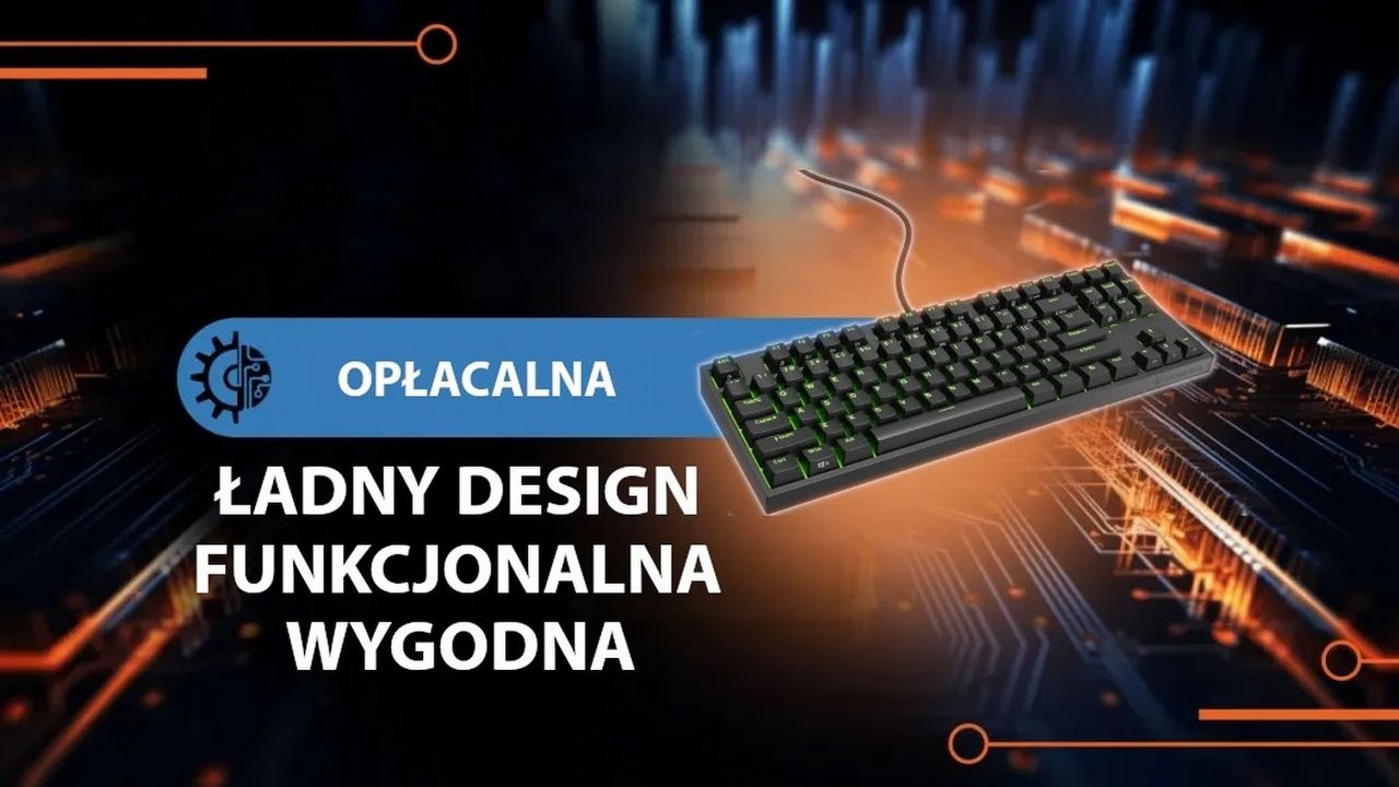 Ta klawiatura to gwiazda wśród kompaktowych modeli, do tego z żółtymi przełącznikami.