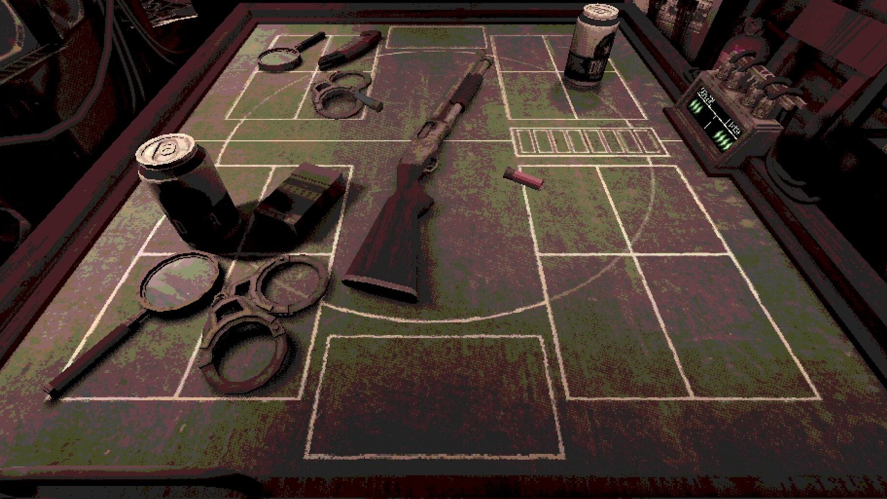 Zabawa w rosyjską ruletkę strzelbą kaliber 12. za 8,99 zł. Buckshot Roulette to mały hit Steama, źródło grafiki: Mike Klubnik / Critical Reflex..