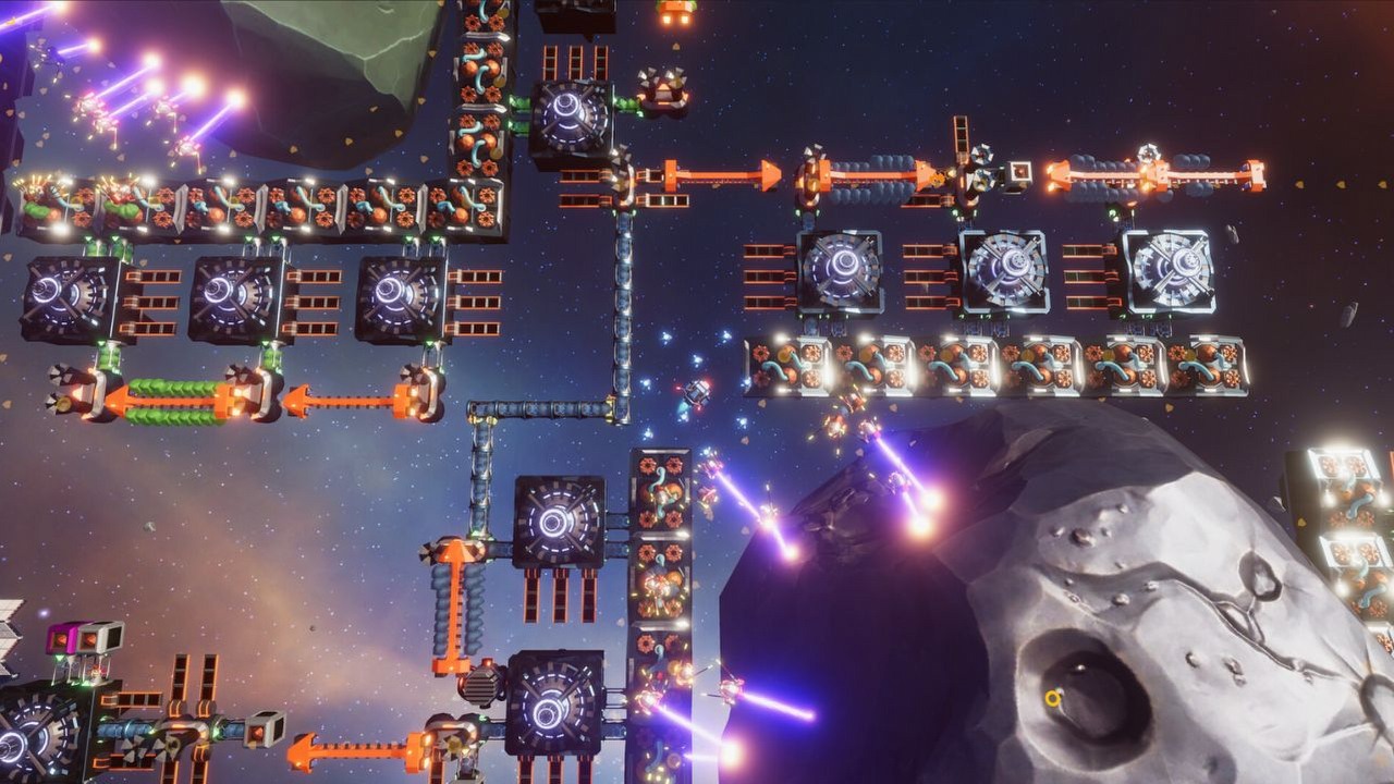 Nowa kosmiczna strategia sprawia wrażenie, że Factorio wcale nie jest bardzo skomplikowane. Final Factory zadebiutuje lada dzień, źródło grafiki: Never Games..