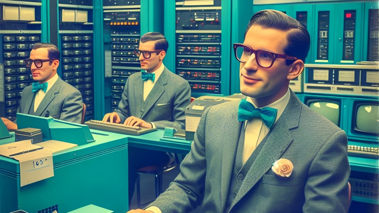 60 lat temu to była maszyna marzeń - System/360 stał się ogromnym sukcesem IBM, źródło grafiki: Kreator obrazów Copilot.