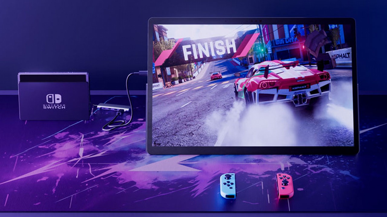 To prawdopodobnie najbardziej gamingowy tablet na świecie; Cyberpunk 2077 działa na nim całkiem płynnie, źródło grafiki: Minisforum.