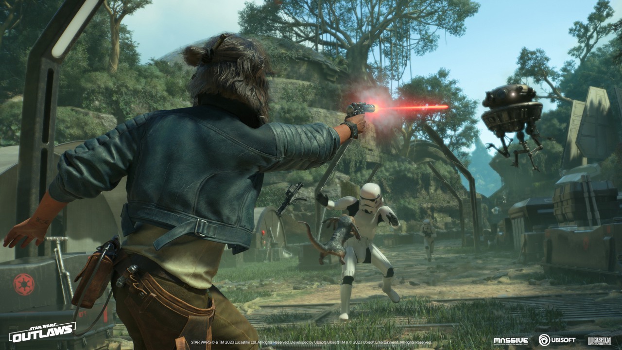 DLSS 3 i generator klatek w w Star Wars: Outlaws w dniu premiery; gra ma być ładniejsza i działać lepiej, źródło grafiki: Nvidia.