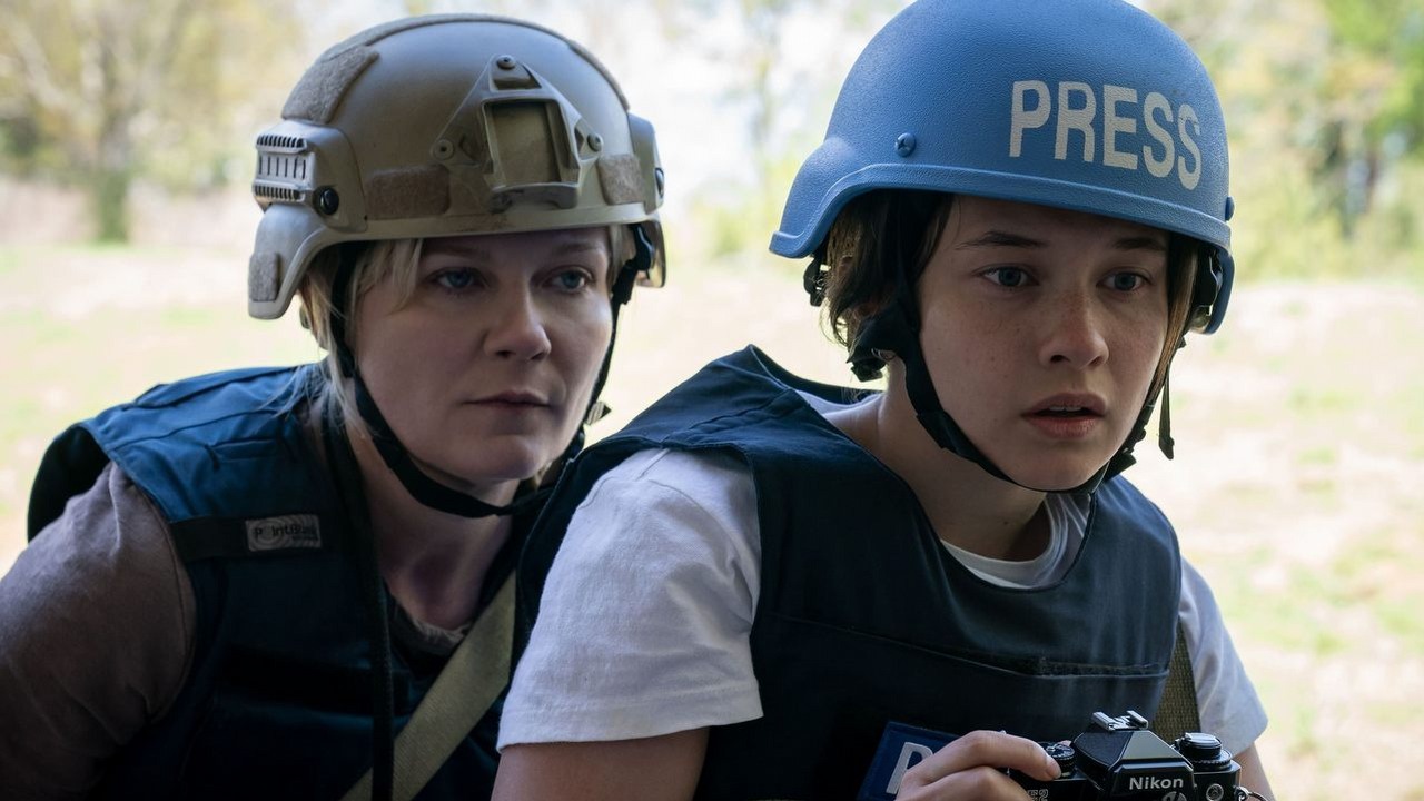 Civil War - gdzie obejrzeć w streamingu? Jest data premiery, źródło grafiki: Civil War, Alex Garland, A24, 2024.