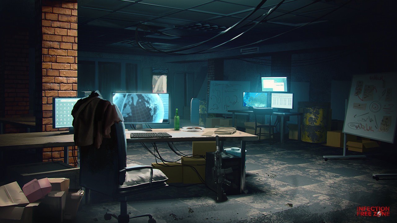 Survivalowy city builder z Polski pozwala założyć bazę nawet w Twoim mieście. Infection Free Zone debiutuje dziś we wczesnym dostępie, źródło grafiki: Games Operators.