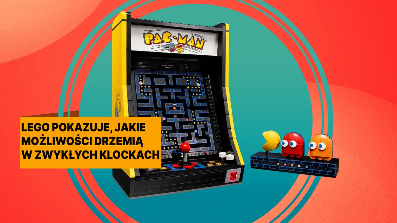 Projektanci z LEGO są nie w ciemię bici. Dowodem jest ta genialna replika automatu z Pac-Manem, źródło grafiki: LEGO; materiały promocyjne.