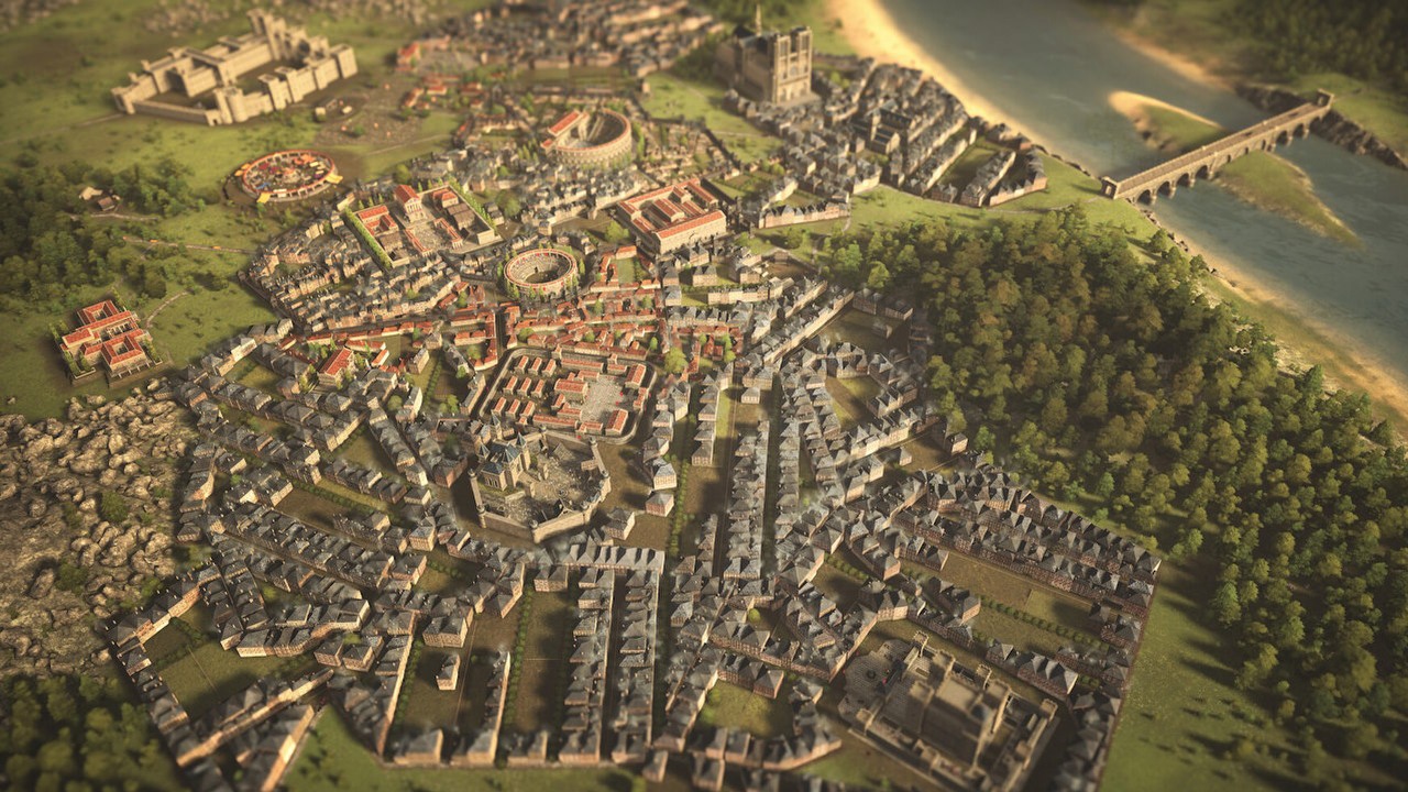 Cywilizacja spotyka Cities Skylines w nowym city builderze. W Memoriapolis przeprowadzisz swoje miasto przez 2500 lat historii, źródło grafiki: 5PM Studios..