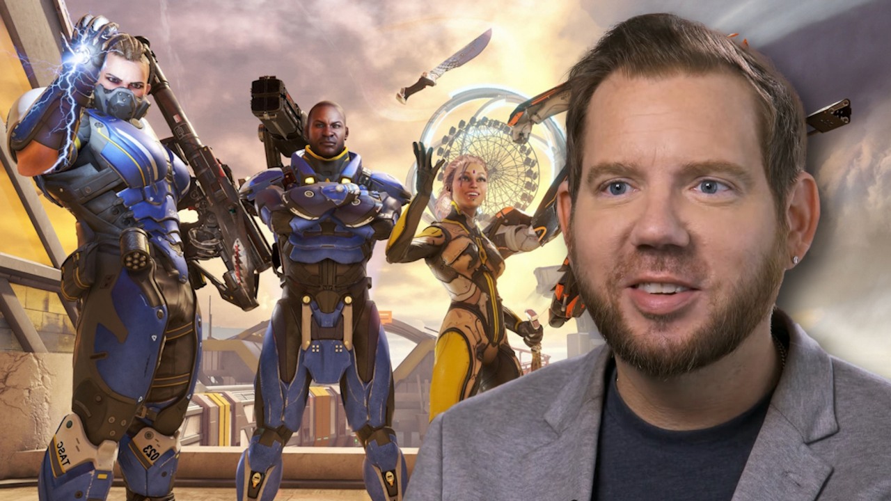 Legendarny twórca nie kryje zadowolenia, że jego strzelanka powstaje z martwych. Cliff Bleszinski dopinguje fanów LawBreakers, źródło grafiki: Nexon / YouTube; CBS Mornings, 2022.
