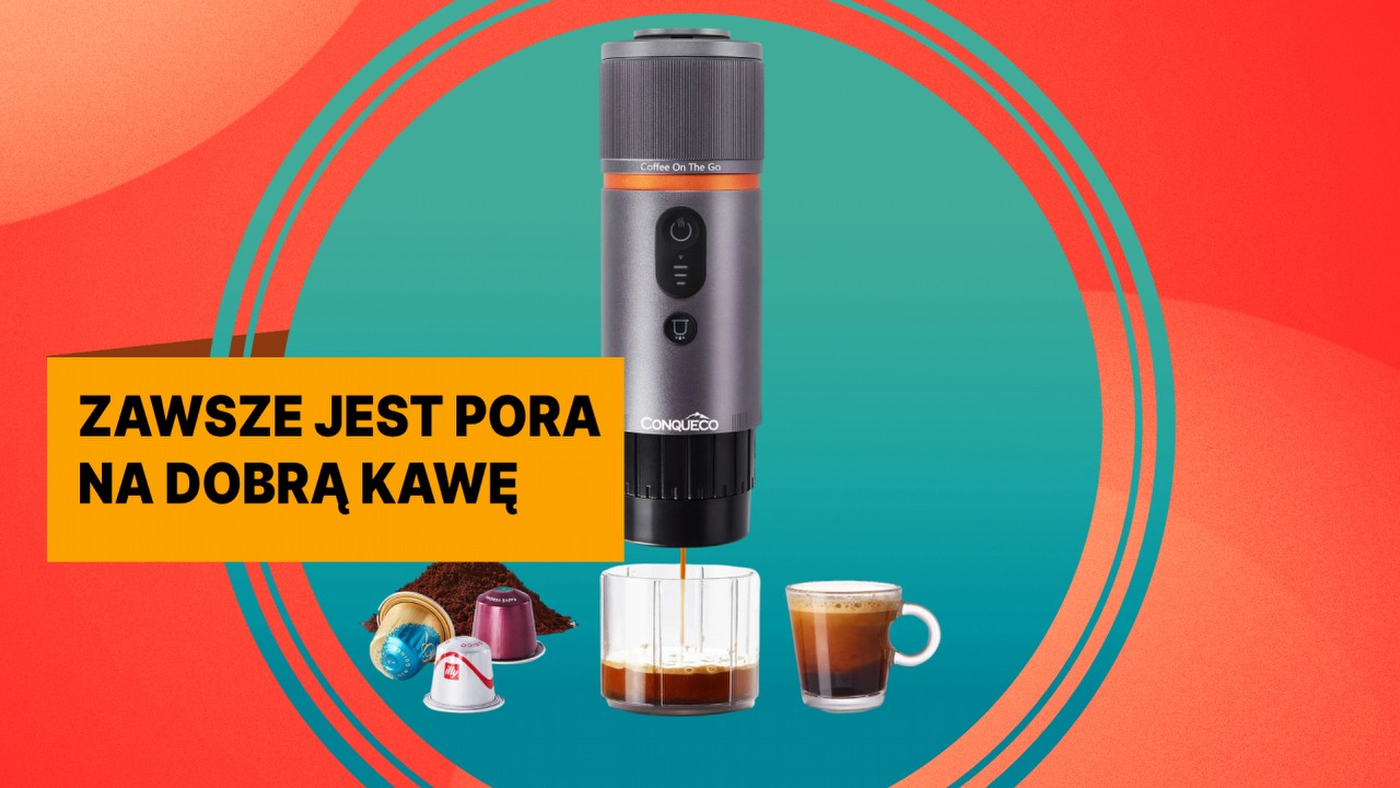 Ten mały ekspres do kawy potrafi to, czego do tej pory nie udało się urządzeniom od De'Longhi i Siemensa, źródło grafiki: Conqueco; materiały promocyjne.