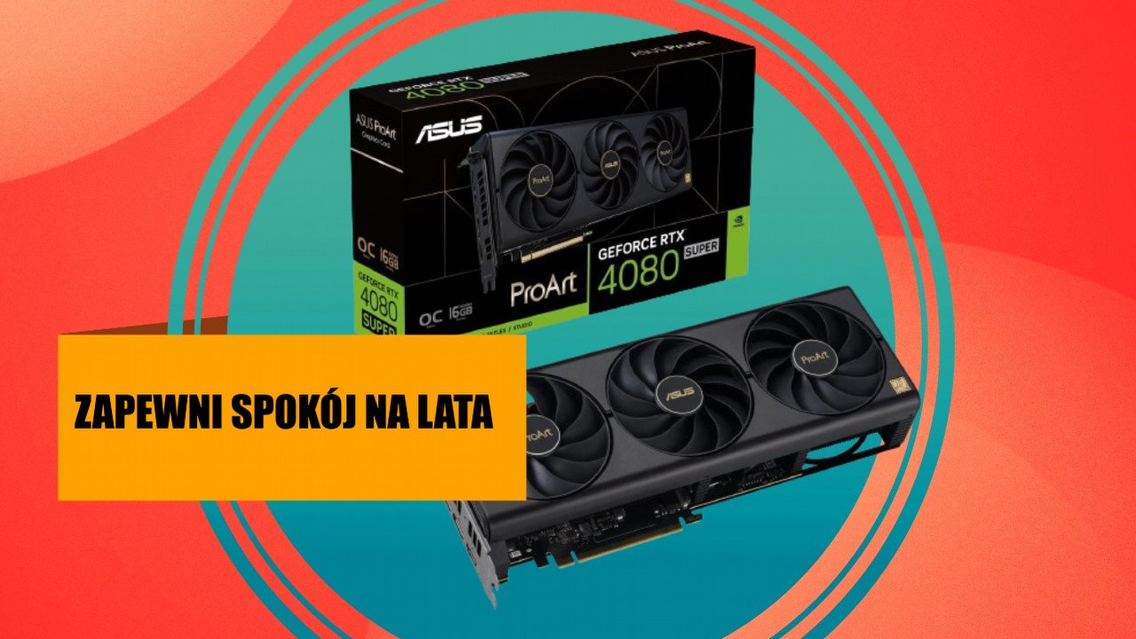 Druga najpotężniejsza karta graficzna Nvidii w rewelacyjnej cenie. Asus GeForce RTX 4080 Super nie boi się żadnej gry, źródło grafiki: ASUS.