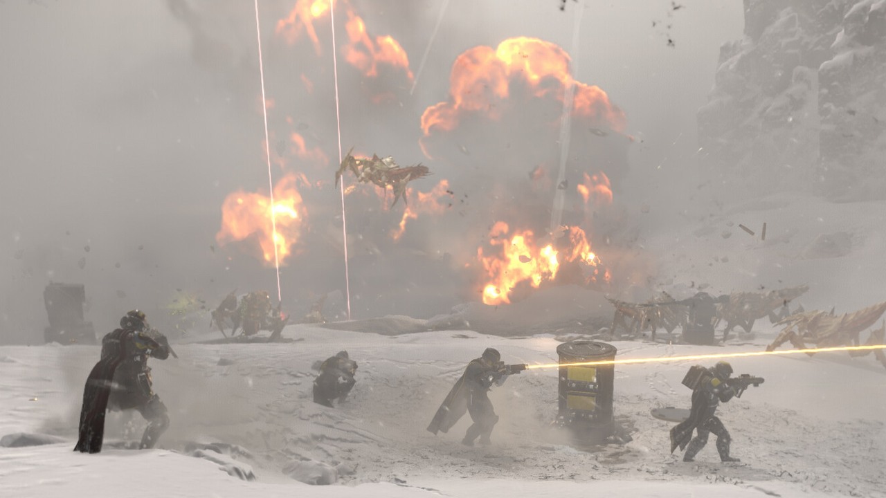 Gracze Helldivers 2 dostali niecodzienną ofertę. Mogą wyzwolić dwie planety w cenie jednej, źródło grafiki: Arrowhead Game Studios.