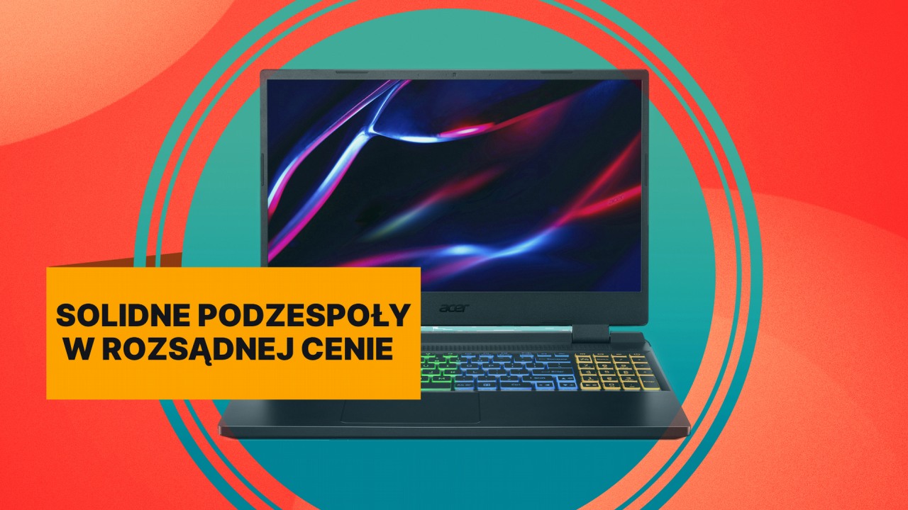 Nvidia RTX 4050 i 16 GB RAM - Acer Nitro 5 to niedrogi laptop, który zapewni Ci stabilne 60 klatek na sekundę w grach, źródło grafiki: Acer.