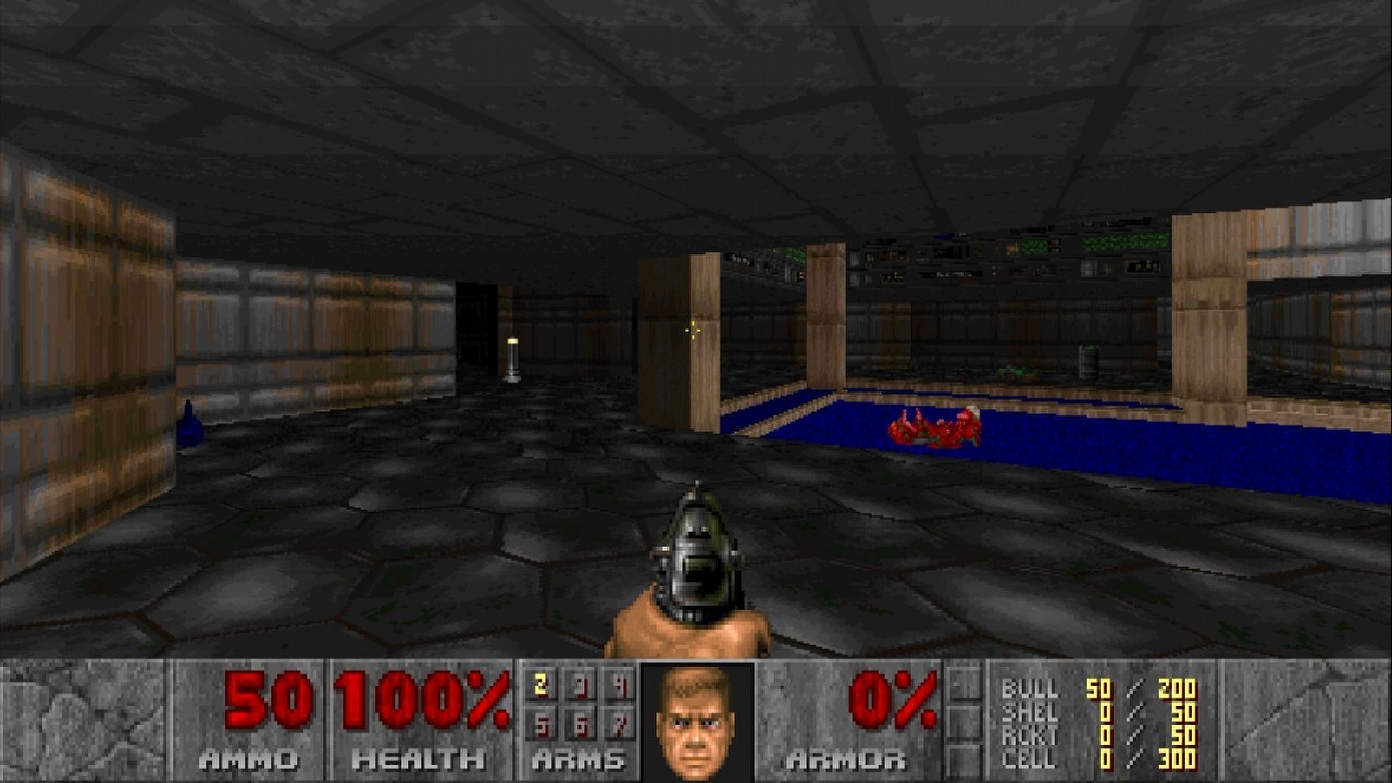Doom odpalony na nowoczesnym satelicie. Eksperyment z kultową strzelanką trwał kilka miesięcy, źródło grafiki: DOOM; id Software; 1993.